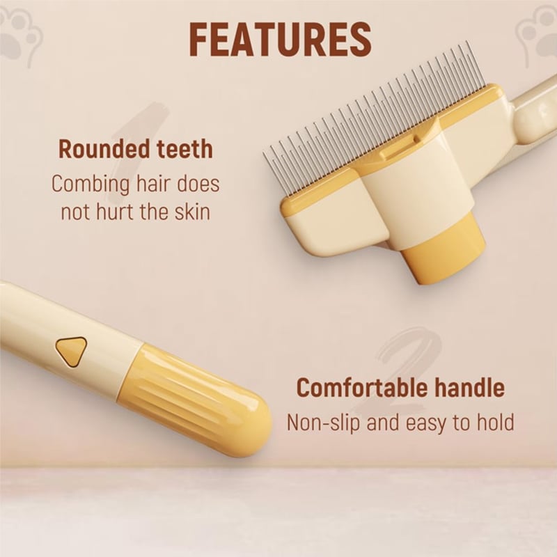 Cleaning Pet Flea Comb Grooming Brush