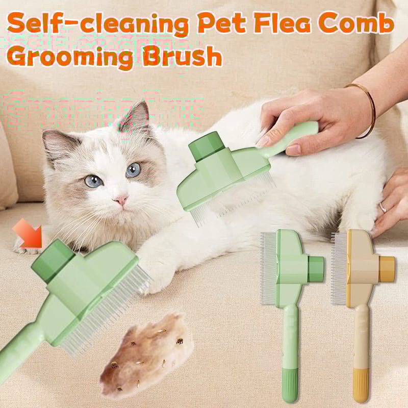 Cleaning Pet Flea Comb Grooming Brush