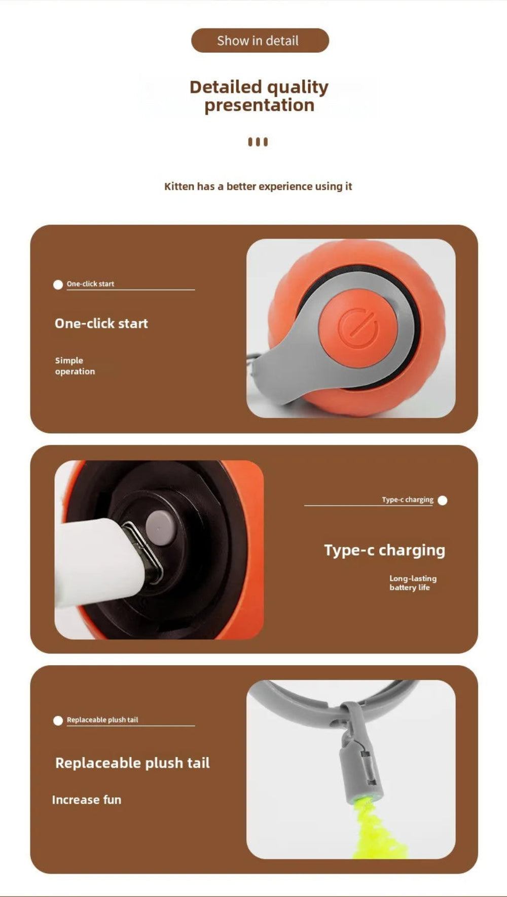 Magic interative Ball for Cats