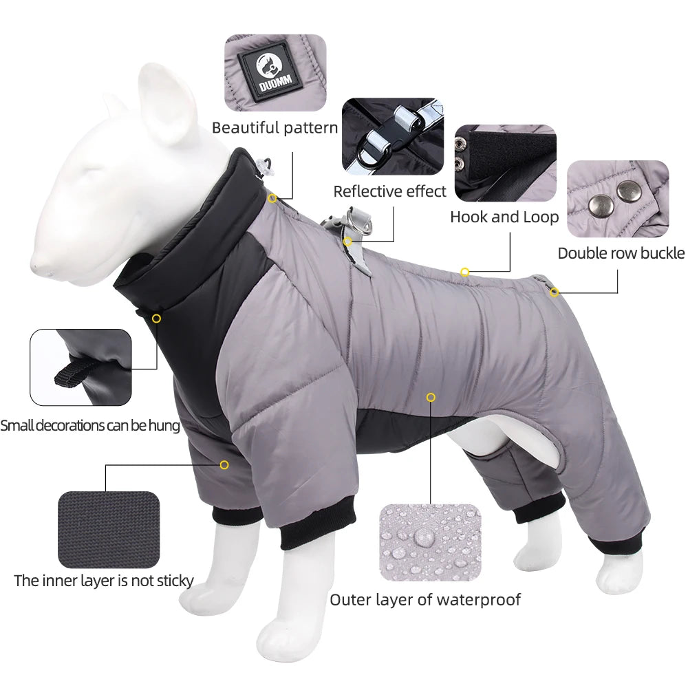 Winter Warm Thicken Pet Dog Jacket Waterproof