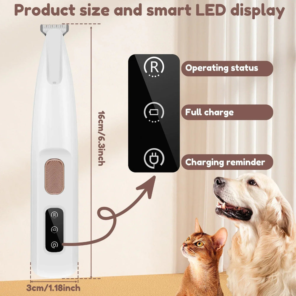 Smart LED Pet Hair Trimmer
